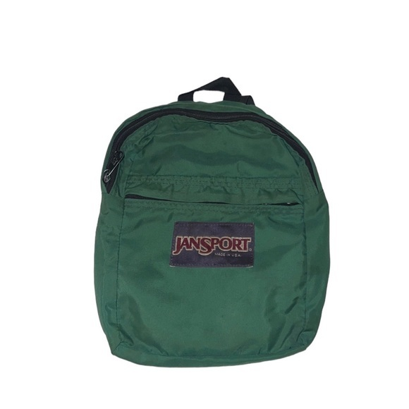Jansport Vintage 1990’s‎ Green Nylon Mini Backpack - Picture 1 of 6
